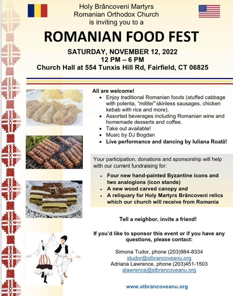 You are invited to the Romanian Food Fest in Fairfield!