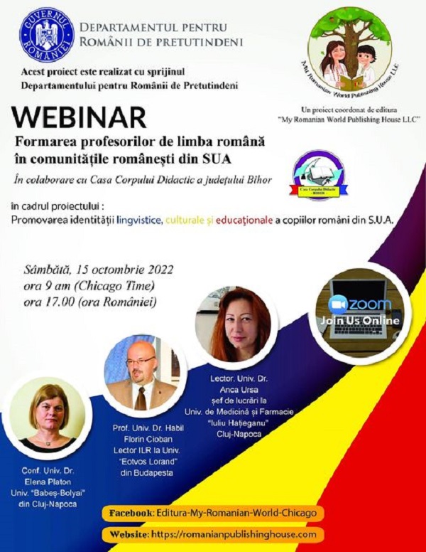 "Training Romanian language teachers in the US Romanian community" webinar