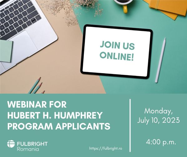 Webinar for Hubert H. Humphrey Fellowship Program by the Fulbright Commission