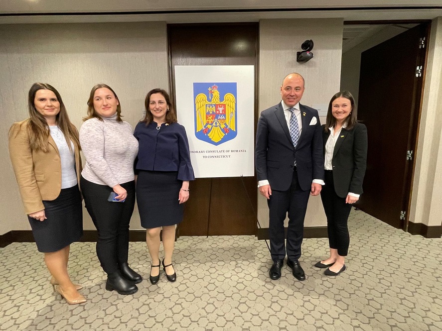 The Honorary Consulate welcomed the visit of Ambassador of Romania to the United States, His Excellency Dan-Andrei Muraru