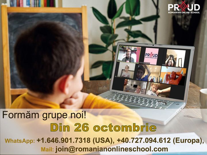 PROUD Romanian Online School is enrolling new students