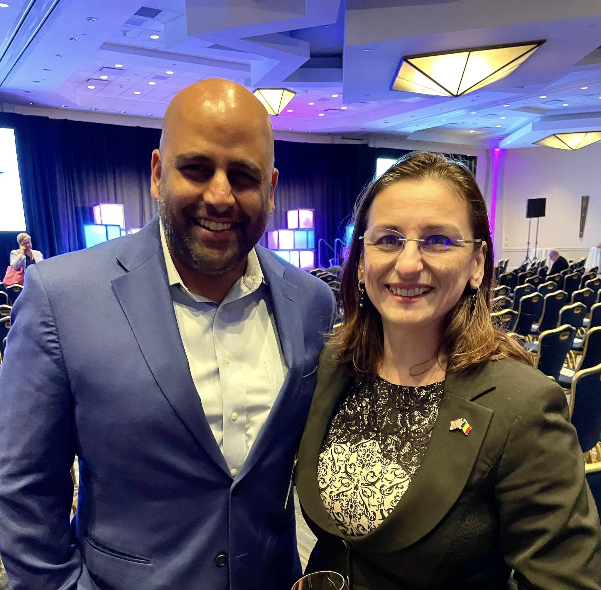 Honorary Consul and Immigration Attorney Dana Bucin took part in the annual CBIA meeting