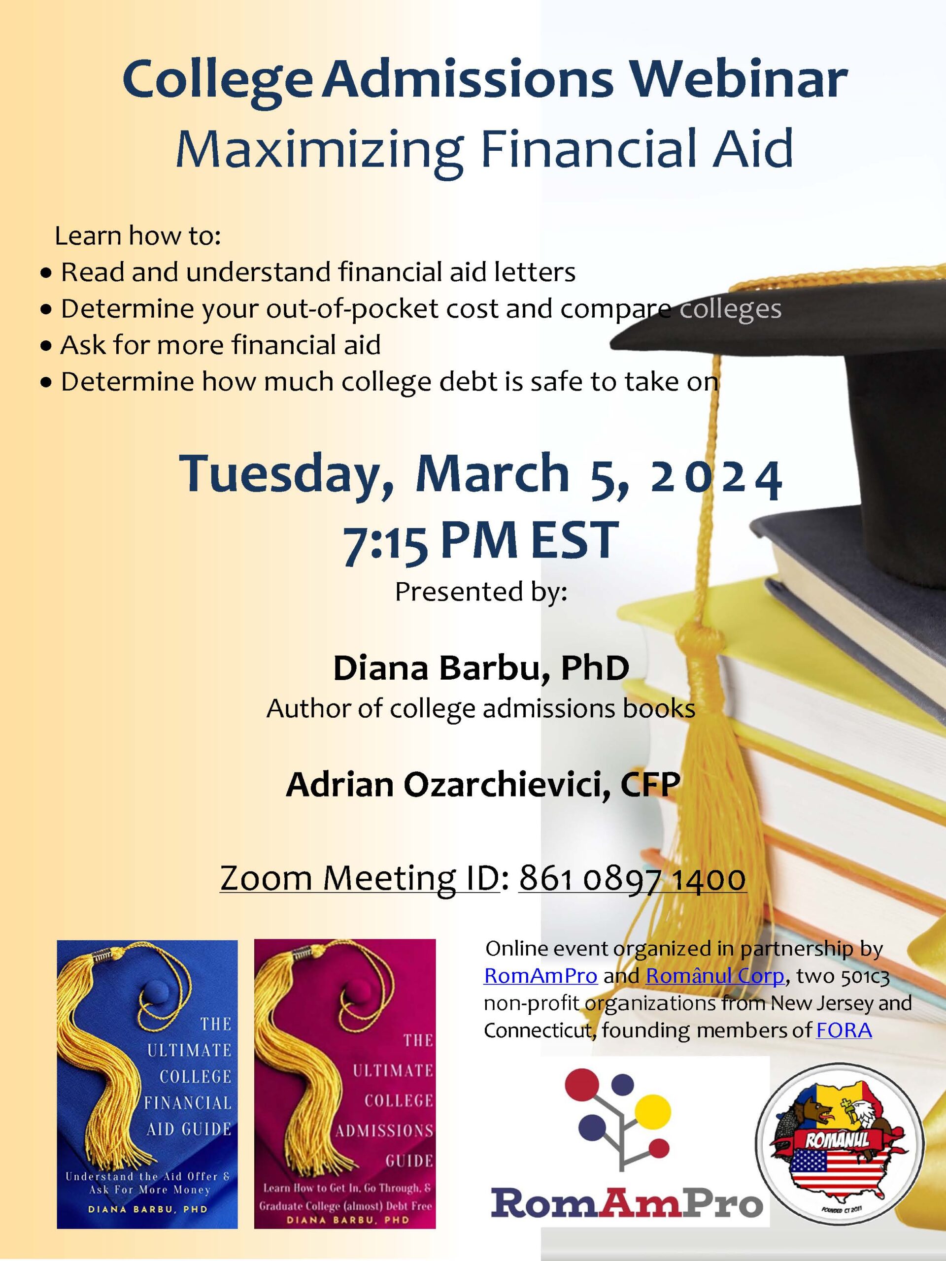 College Admissions Webinar- Maximizing Financia Aid
