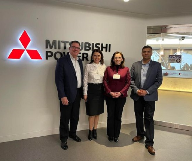 Honorary Consul Dana Bucin and Director of Commercial Relations Mihaela Ungureanu visited Mitsubishi Power Aero LLC