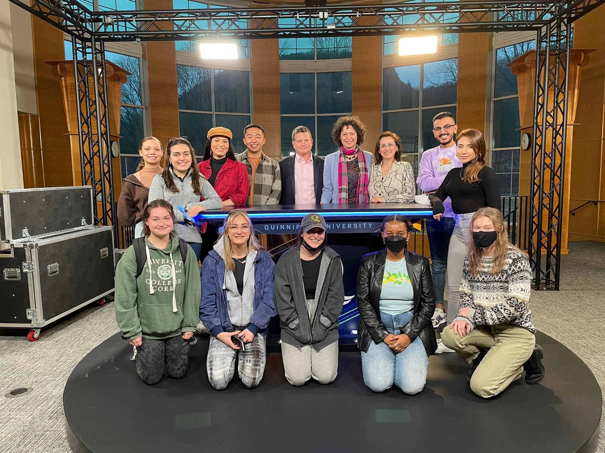 The Honorary Consul Dana Bucin met with students at Quinnipiac University